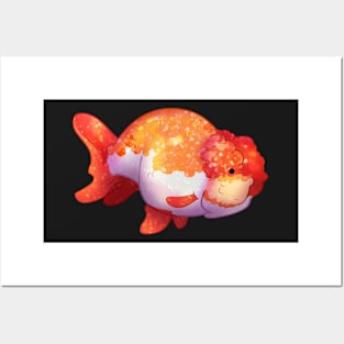 Cozy Ranchu Goldfish Posters and Art